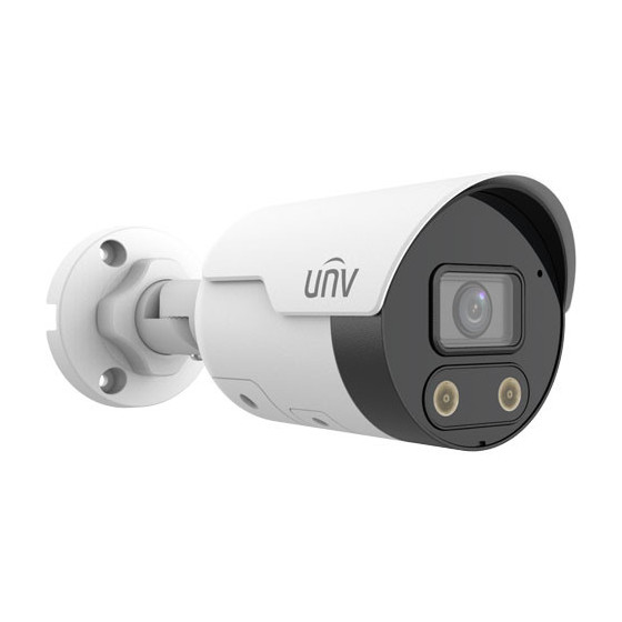 Telecamera  Bullet IP UNV con avviso acustico e luminoso intelligente HD da 4 MP COLOR HUNTER