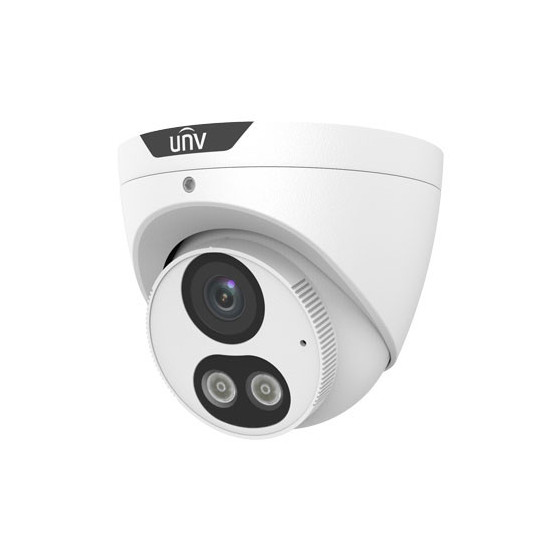 Telecamera  DOME IP UNV con avviso acustico e luminoso intelligente HD da 4 MP COLOR HUNTER